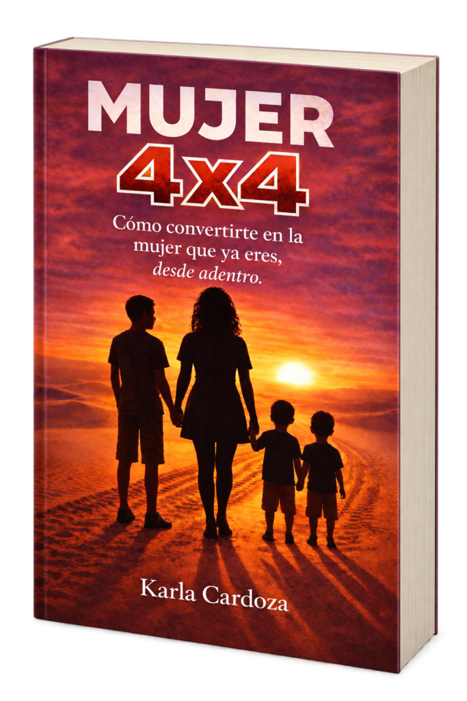 Maqueta del libro Mujer 4×4, de Karla Cardoza